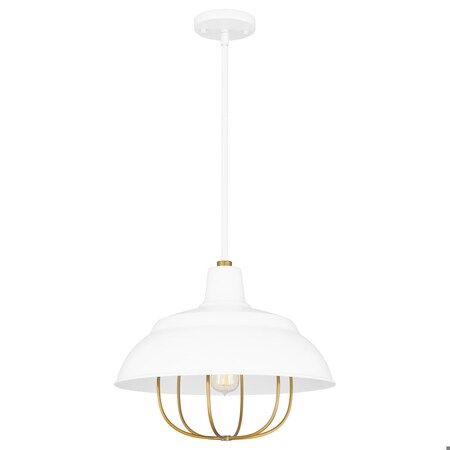 Quoizel Darmody 1-Light White Lustre Pendant QP5357W